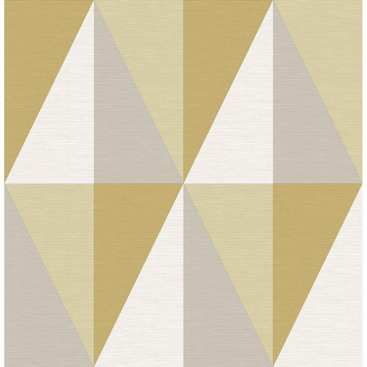 Aspect Yellow Geometric Faux Grasscloth Wallpaper - York Wallcoverings - 2902-25538 - York Wallcoverings Wallpaper