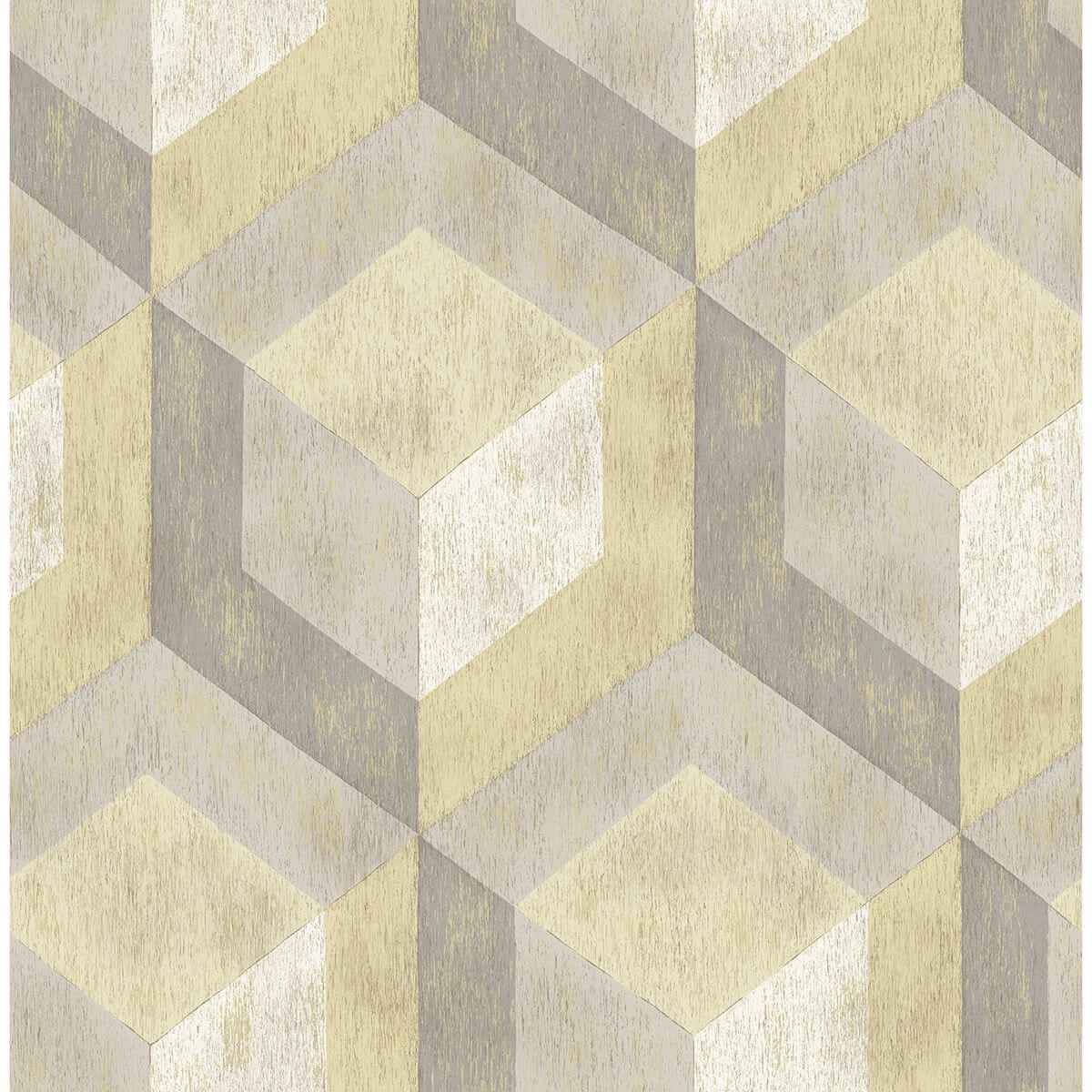 Clarabelle Beige Rustic Wood Tile Wallpaper - York Wallcoverings - 2922-22309 - York Wallcoverings Wallpaper