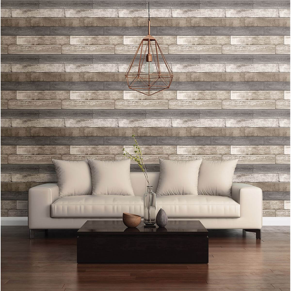 porter-brown-weathered-plank-wallpaper-york-wallcoverings-2922-22345 - York Wallcoverings Wallpaper