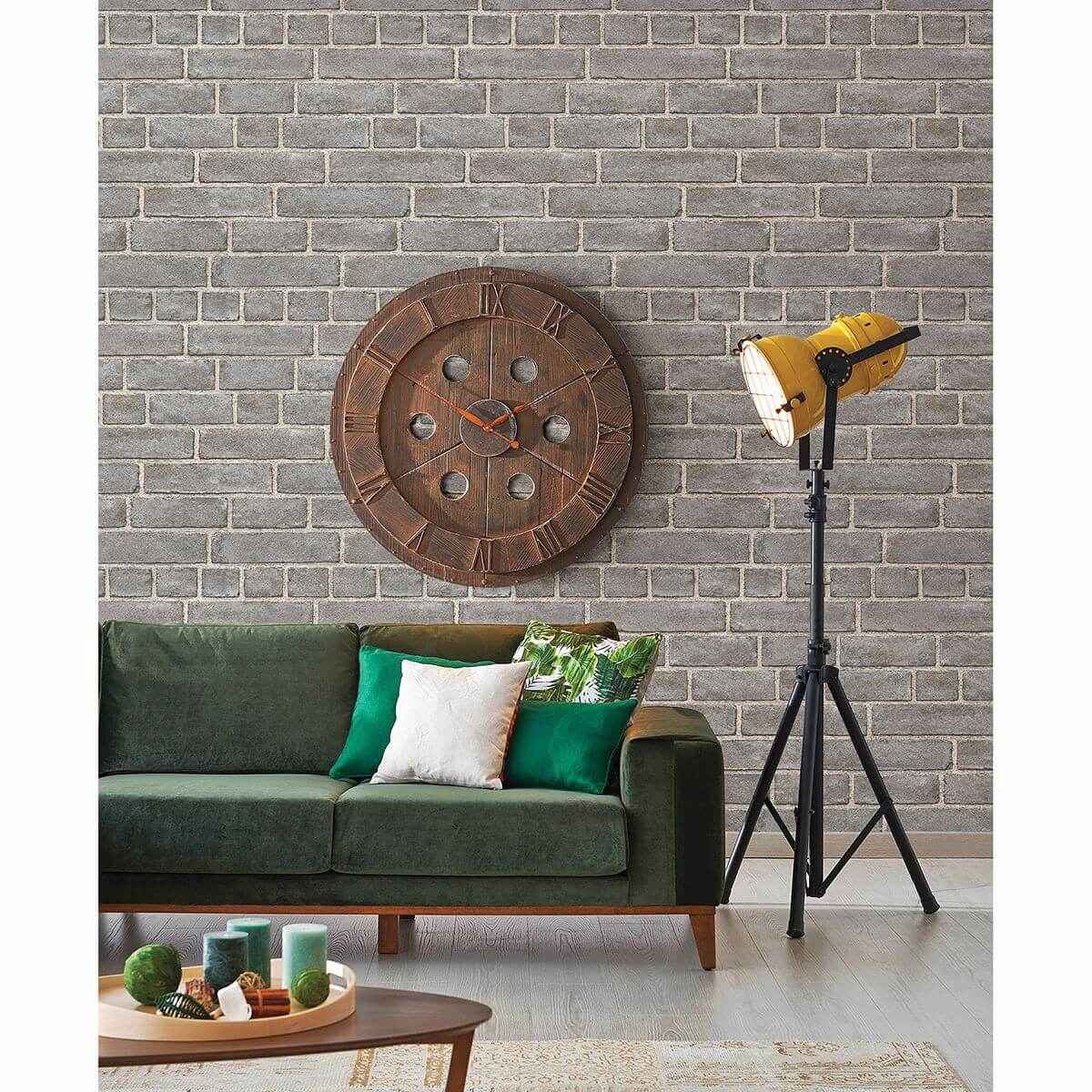 Façade Grey Brick Wallpaper - York Wallcoverings - 2922-24050 - York Wallcoverings Wallpaper