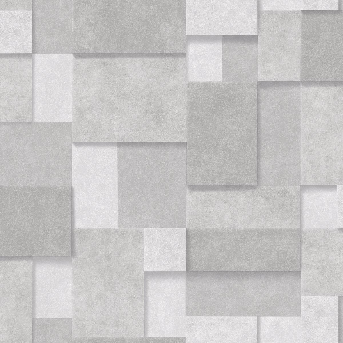duchamp-silver-metallic-squares-wallpaper-york-wallcoverings-2922-25353 - York Wallcoverings Papel pintado