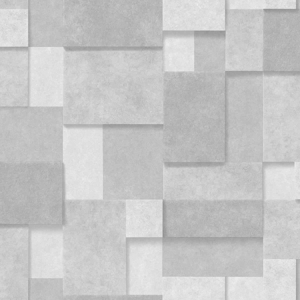 Duchamp Silver Metallic Squares Wallpaper - York Wallcoverings - 2922-25353 - York Wallcoverings Wallpaper