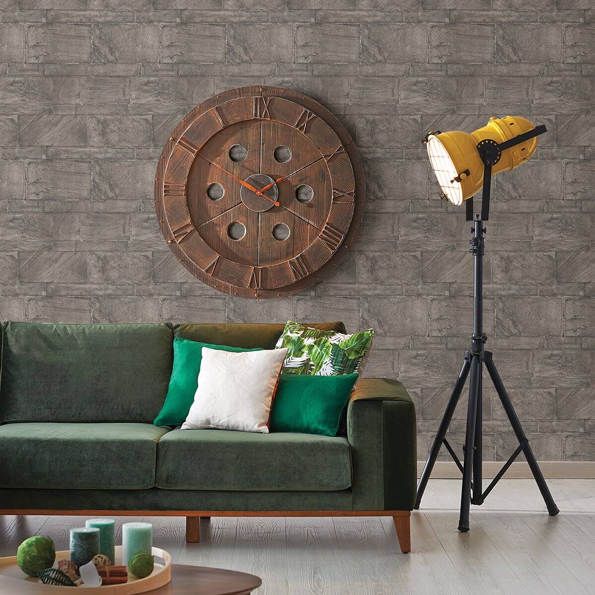 murray-dark-grey-stone-wall-wallpaper-york-wallcoverings-2922-25375 - York Wallcoverings Papel pintado