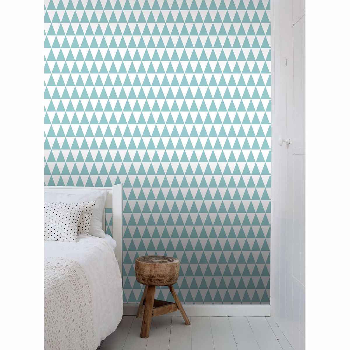 Verdon Aquamarine Geometric Wallpaper - York Wallcoverings - DD128844 - York Wallcoverings Wallpaper