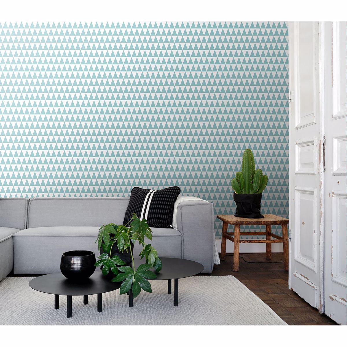 verdon-aquamarine-geometric-wallpaper-york-wallcoverings-dd128844 - York Wallcoverings Wallpaper