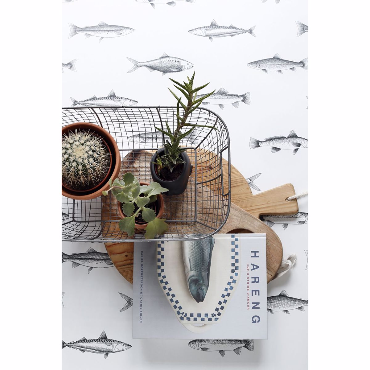 fiyero-off-white-fish-wallpaper-york-wallcoverings-dd138967 - York Wallcoverings Wallpaper