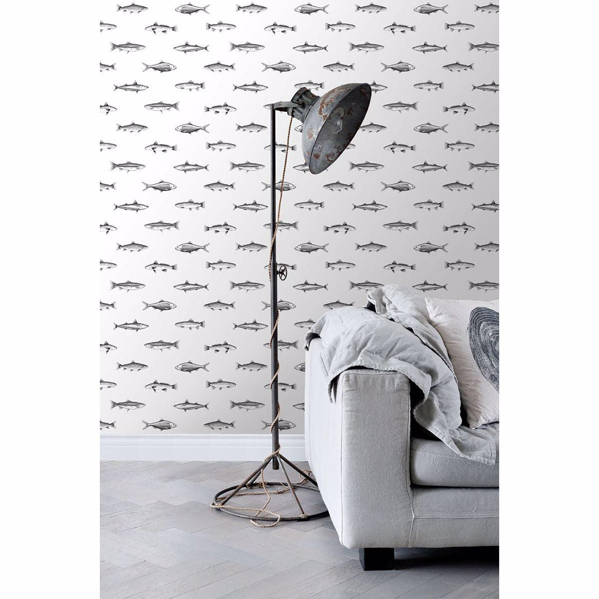 fiyero-off-white-fish-wallpaper-york-wallcoverings-dd138967 - York Wallcoverings Papel pintado