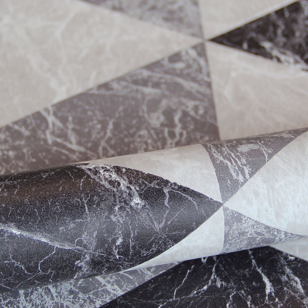 rizzo-black-geometric-stone-wallpaper-york-wallcoverings-dd347318 - York Wallcoverings Wallpaper
