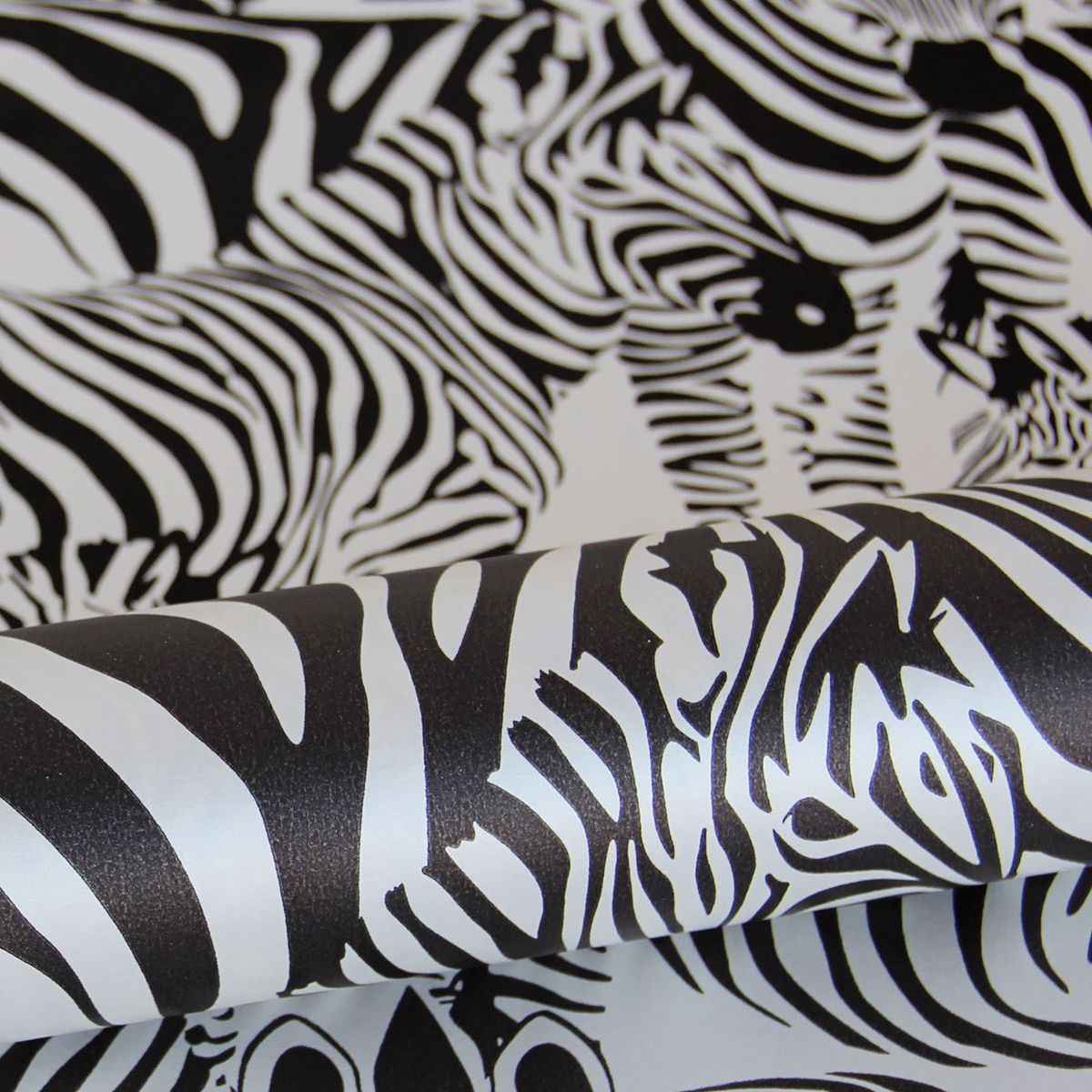 Jemima Black Zebra Wallpaper - York Wallcoverings - DD347453 - York Wallcoverings Wallpaper