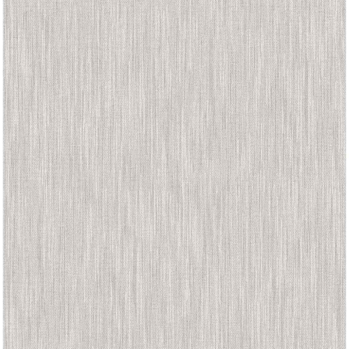 Chiniile Grey Faux Linen Wallpaper - York Wallcoverings - 2861-25292