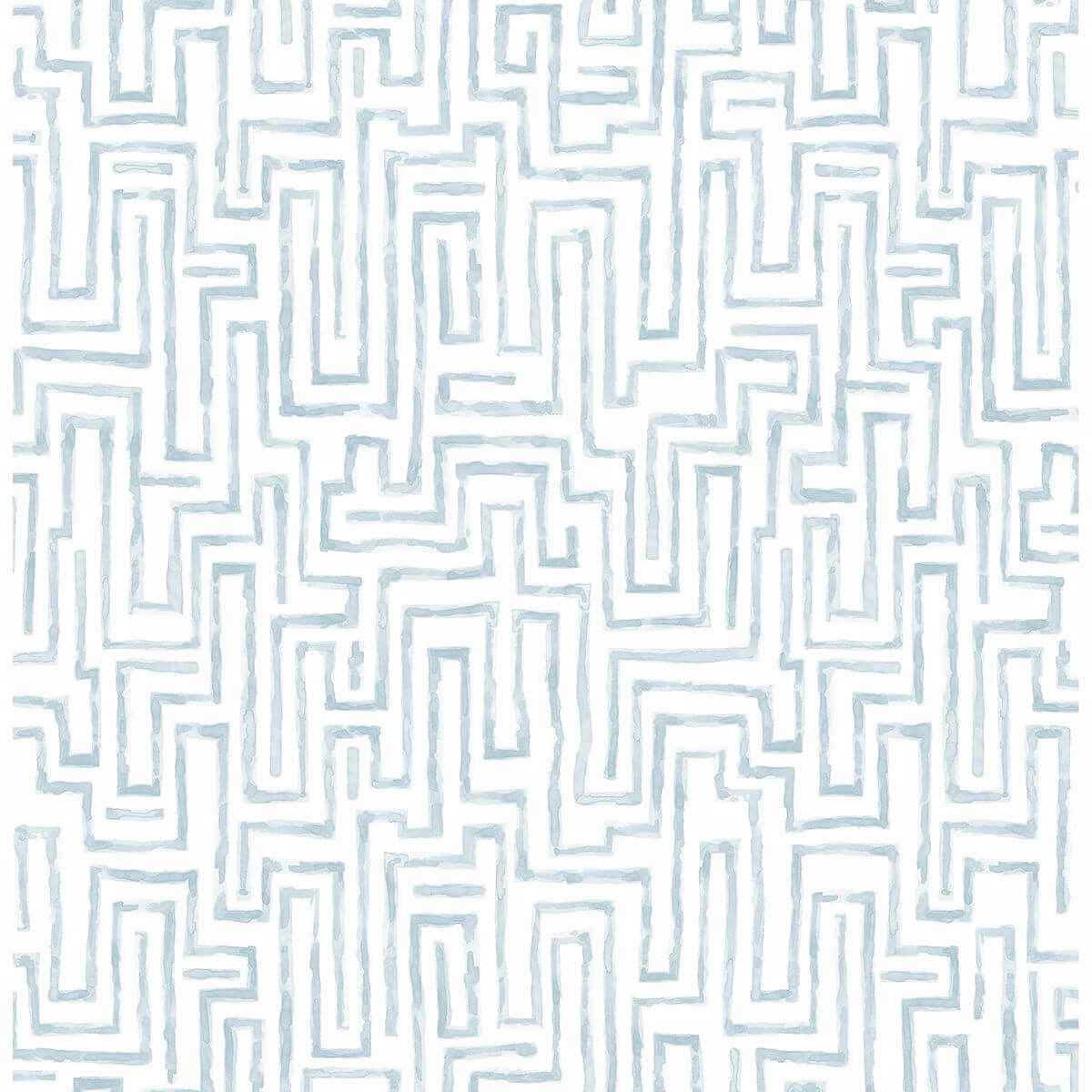 Ramble Blue Geometric Wallpaper - York Wallcoverings - 2861-25701 - York Wallcoverings Wallpaper