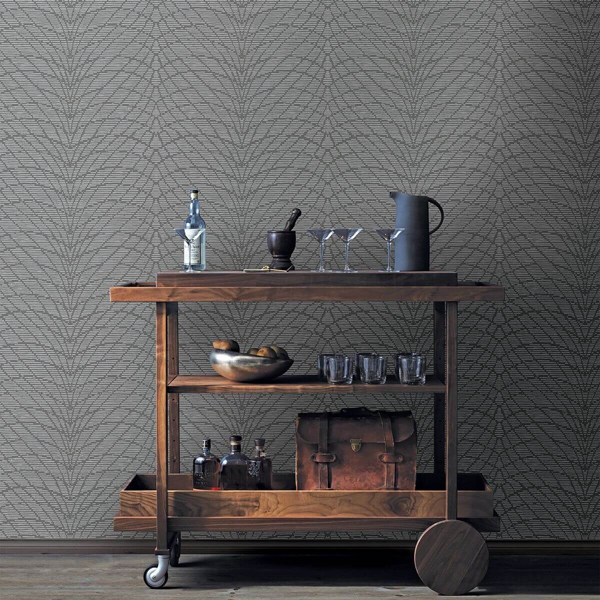 aperion-taupe-chevron-wallpaper-york-wallcoverings-2861-25744 - York Wallcoverings Wallpaper