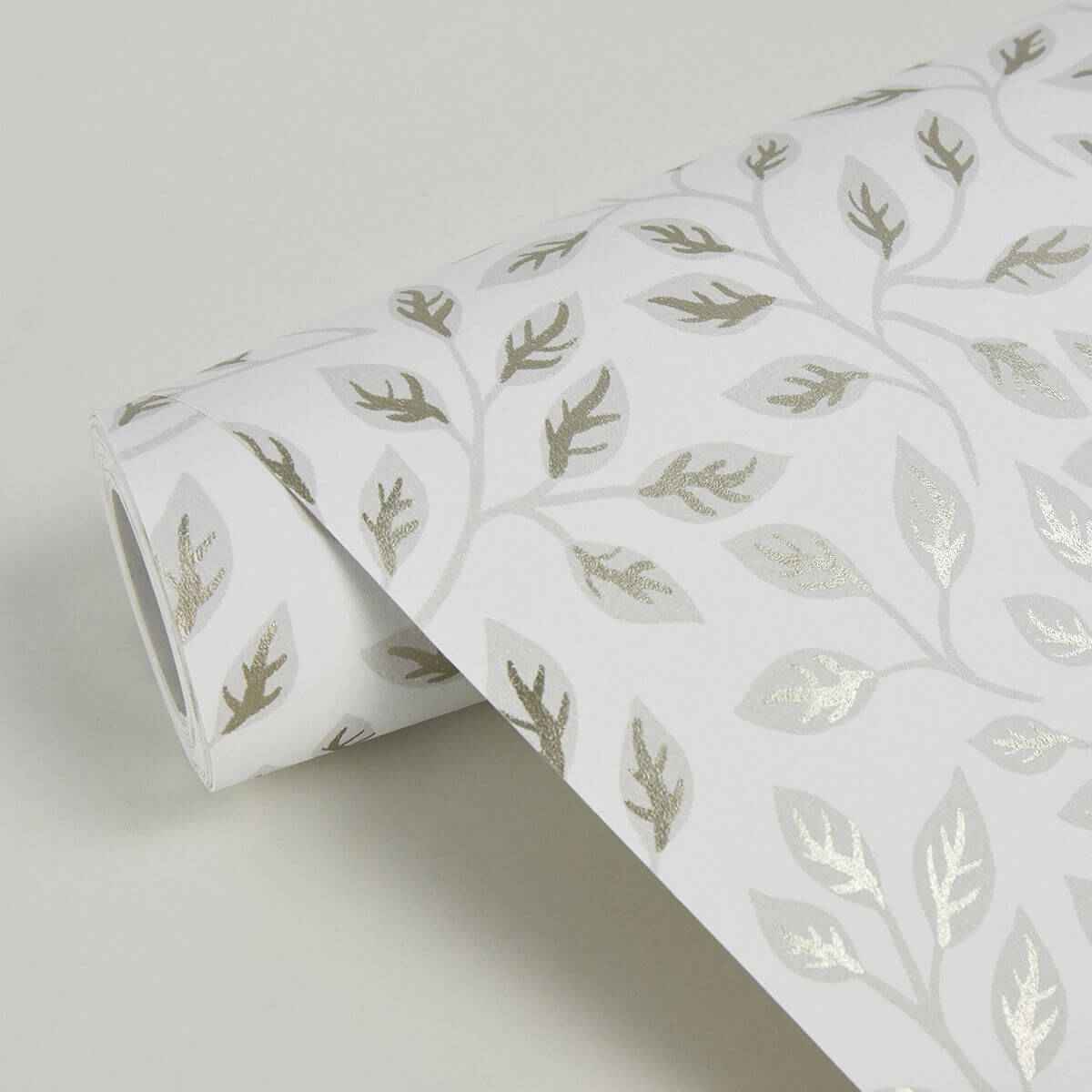 Posey White Vines Wallpaper - York Wallcoverings - 2948-33015 - York Wallcoverings Wallpaper
