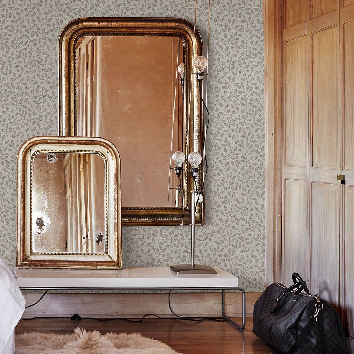Posey Beige Vines Wallpaper - York Wallcoverings - 2948-33016 - York Wallcoverings Wallpaper