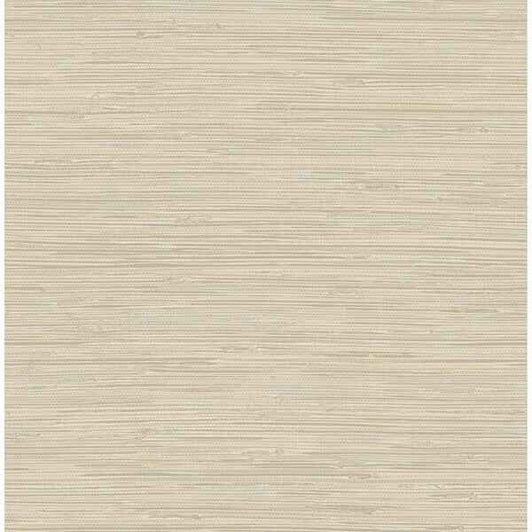 Tibetan Grasscloth Cream Peel and Stick Wallpaper - York Wallcoverings - NUS3336 - York Wallcoverings Wallpaper