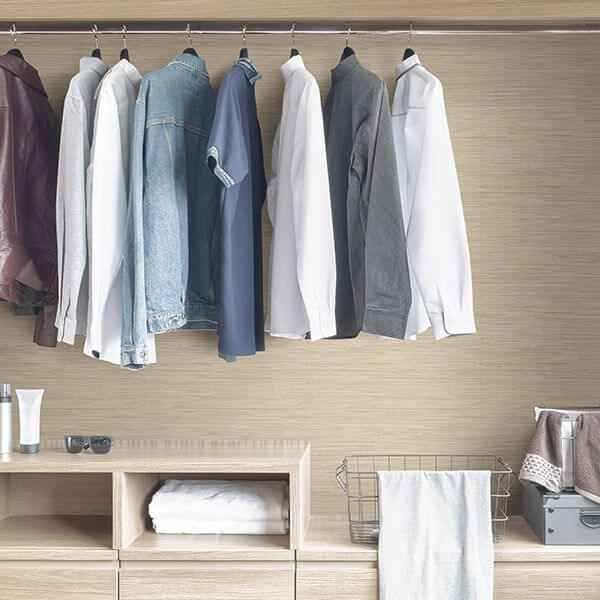 Tibetan Grasscloth Cream Peel and Stick Wallpaper - York Wallcoverings - NUS3336 - York Wallcoverings Wallpaper
