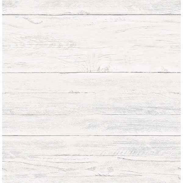 Adair White Shiplap Wallpaper - York Wallcoverings - 2904-22307