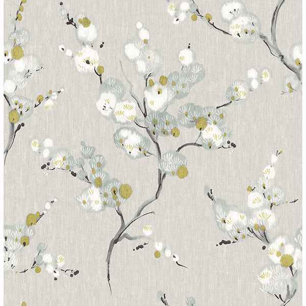 Bliss Blue Floral Wallpaper - York Wallcoverings - 2904-24308