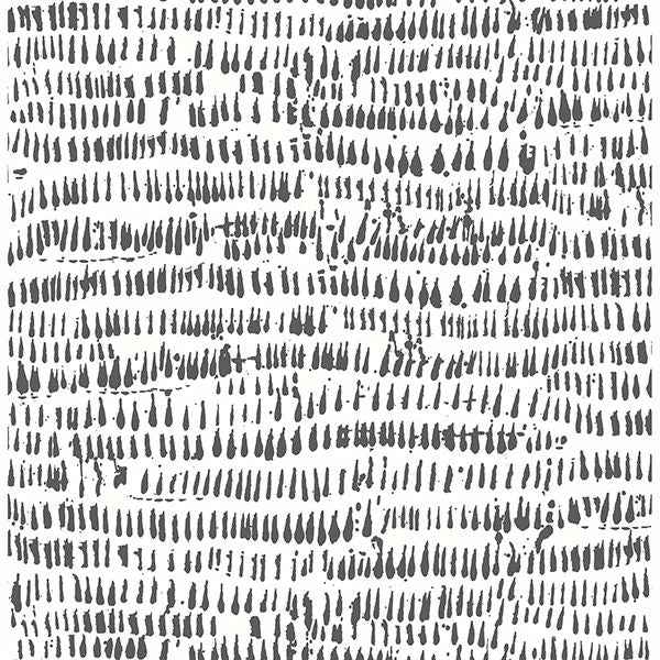 Runes Black Brushstrokes Wallpaper - York Wallcoverings - 2904-24354