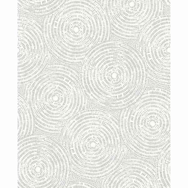 Vatten Platinum Geometric Wallpaper - York Wallcoverings - 2904-24523