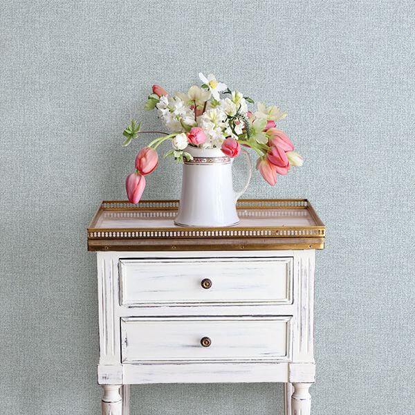 waylon-blue-faux-fabric-wallpaper-york-wallcoverings-3119-13525 - York Wallcoverings Papel pintado