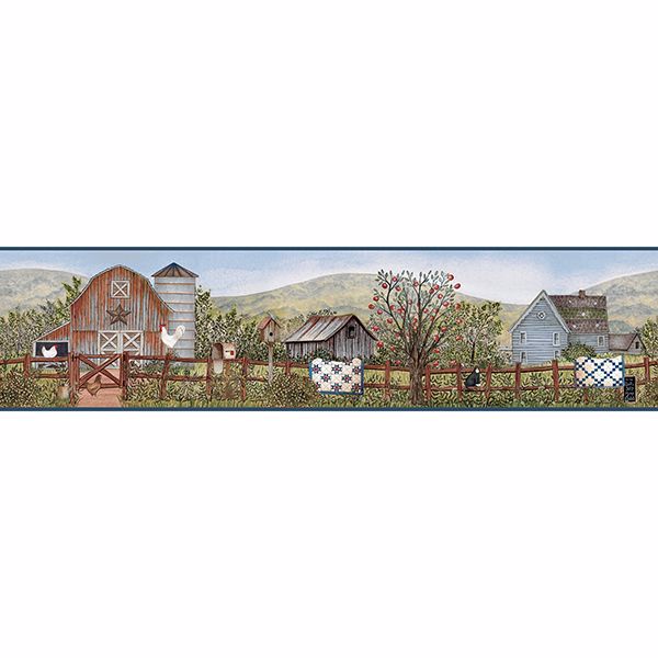 clarksville-blue-farm-wallpaper-york-wallcoverings-3119-13572b - York Wallcoverings Papel pintado