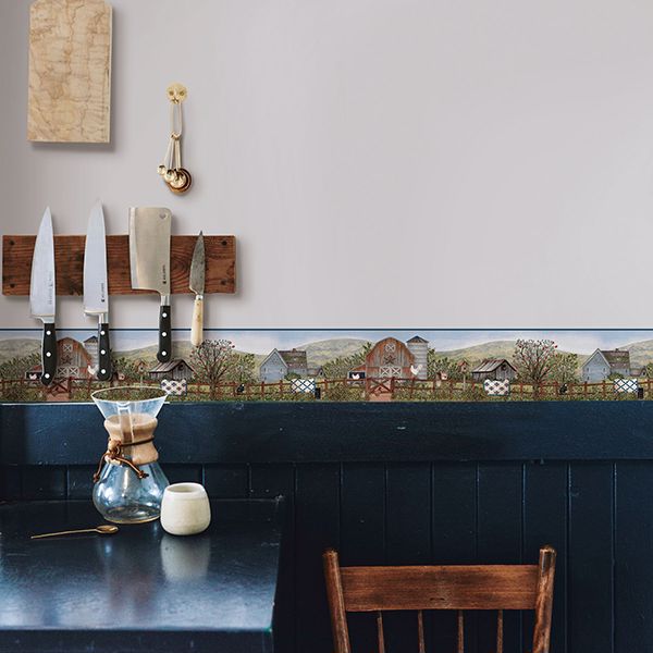 clarksville-blue-farm-wallpaper-york-wallcoverings-3119-13572b - York Wallcoverings Papel pintado