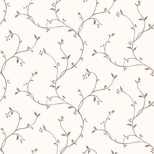 Kurt Black Tin Star Trail Wallpaper - York Wallcoverings - 3119-091510