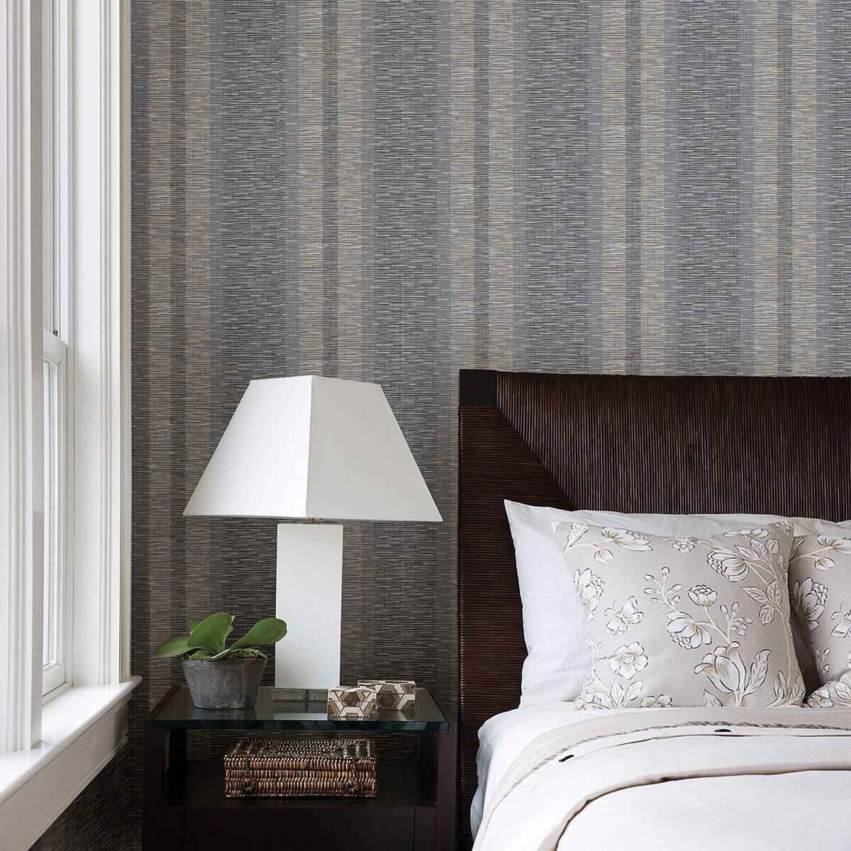 Pezula Taupe Texture Stripe Wallpaper - York Wallcoverings - 2949-60100 - York Wallcoverings Wallpaper
