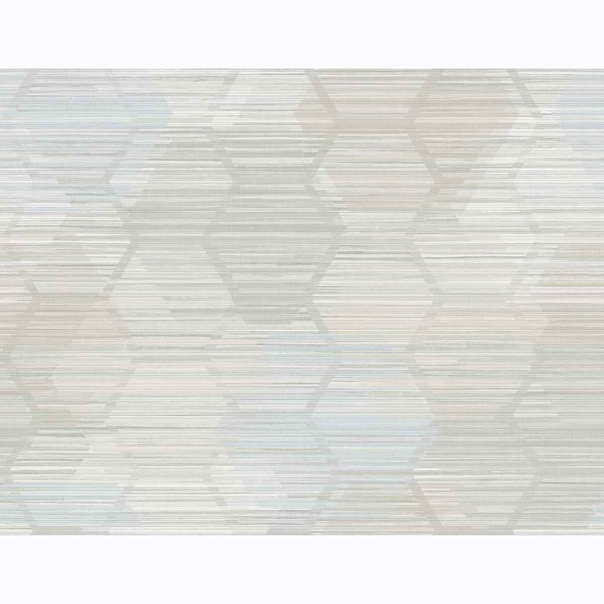 Jabari Grey Geometric Faux Grasscloth Wallpaper - York Wallcoverings - 2949-60502
