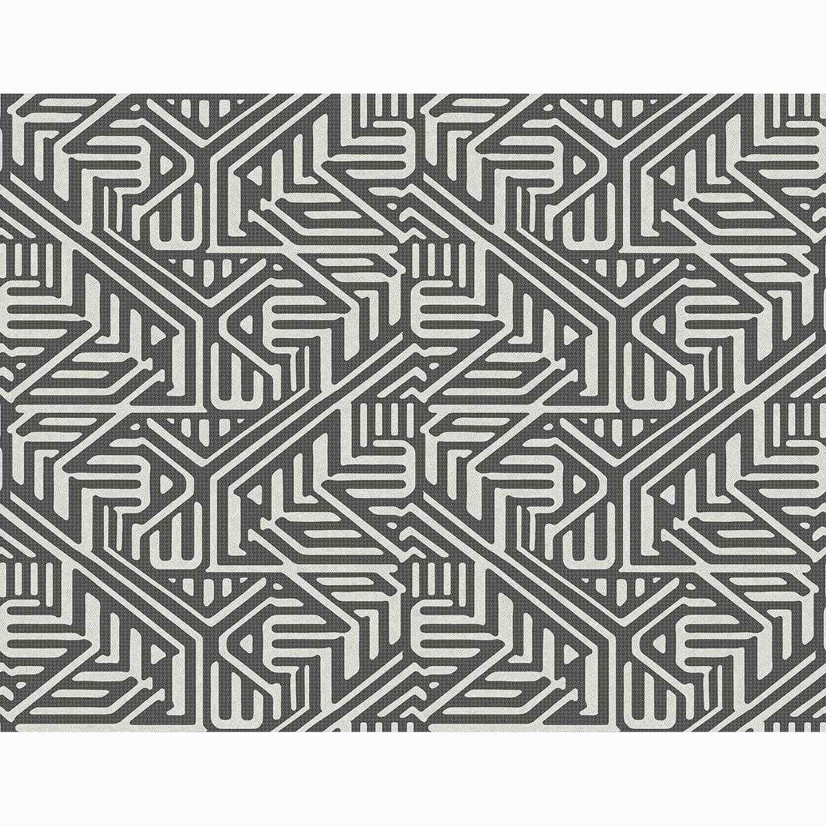 Nambiti Black Geometric Wallpaper - York Wallcoverings - 2949-60600