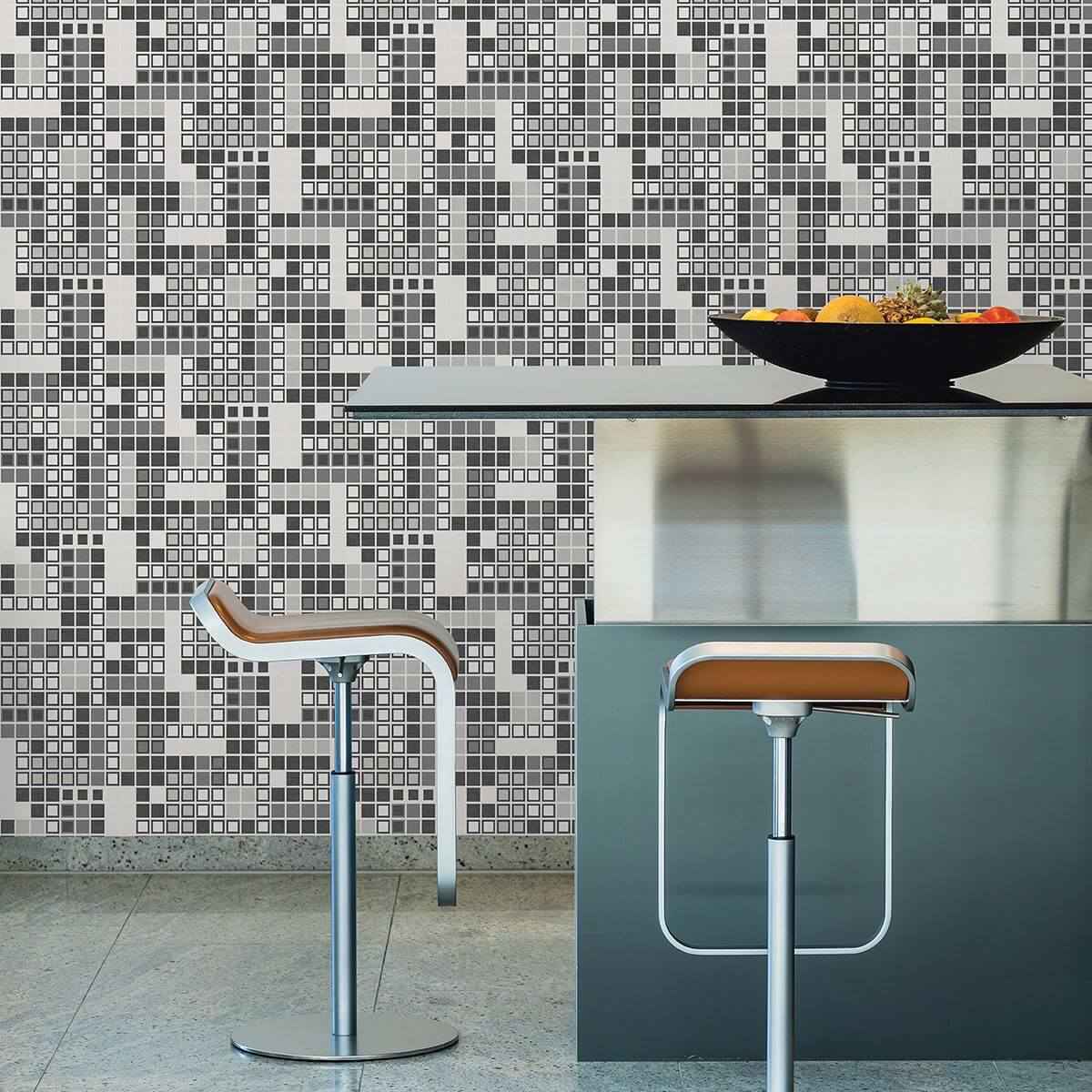 Bantry Black Geometric Wallpaper - York Wallcoverings - 2949-60700 - York Wallcoverings Wallpaper