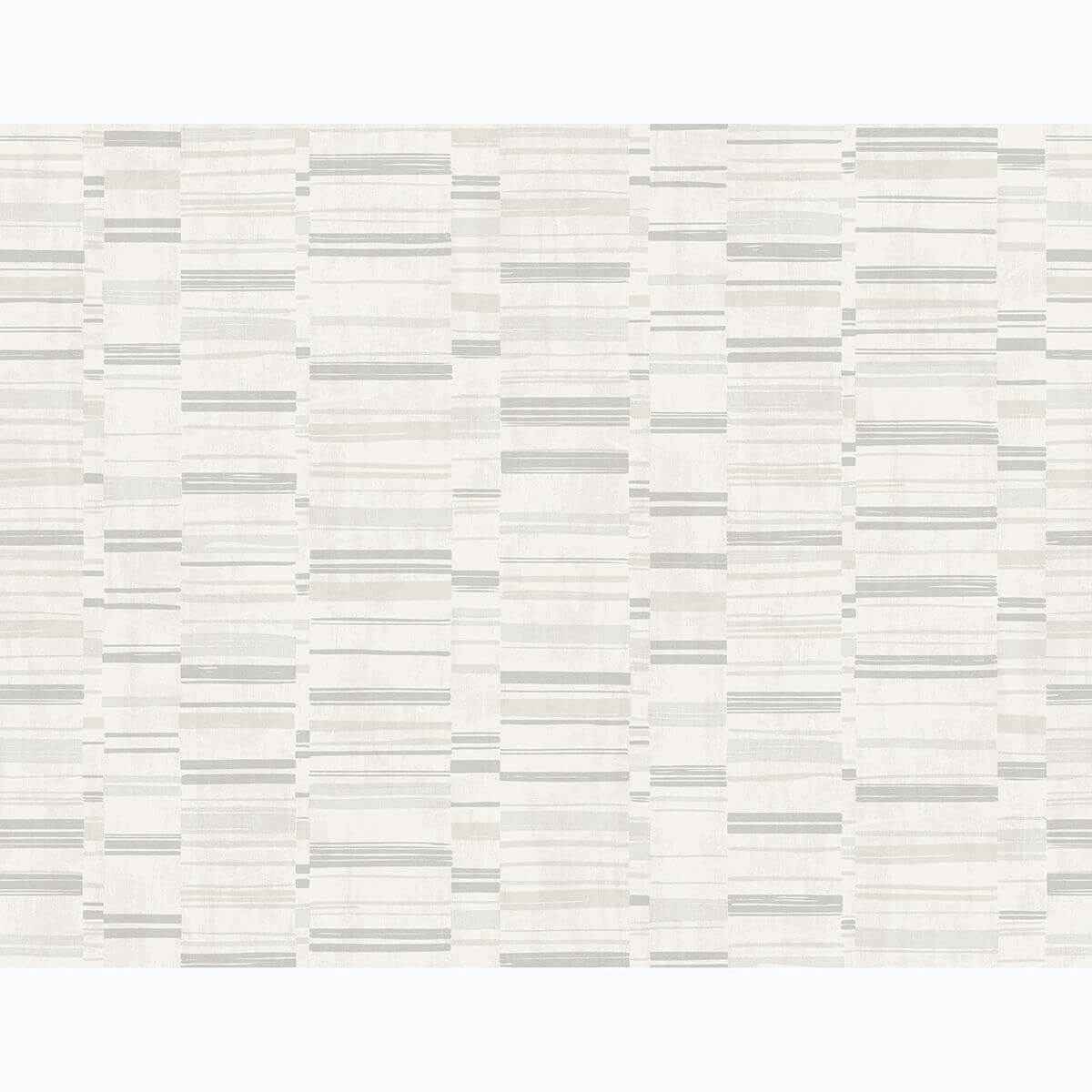 Fresnaye Light Grey Linen Stripe Wallpaper - York Wallcoverings - 2949-60806
