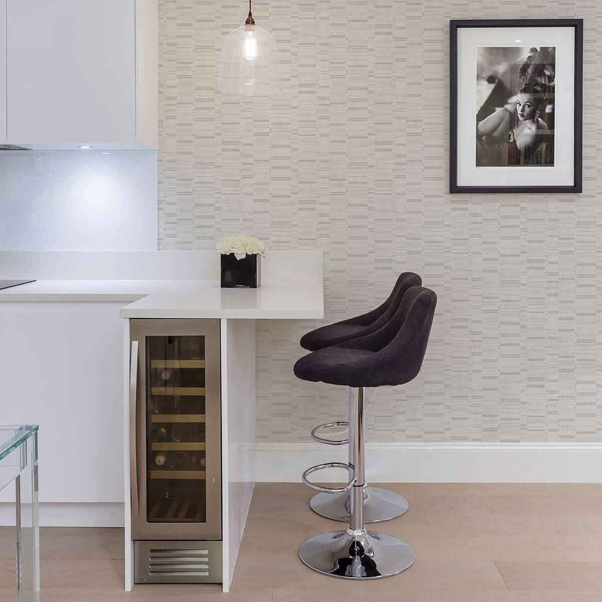 Fresnaye Light Grey Linen Stripe Wallpaper - York Wallcoverings - 2949-60806 - York Wallcoverings Wallpaper