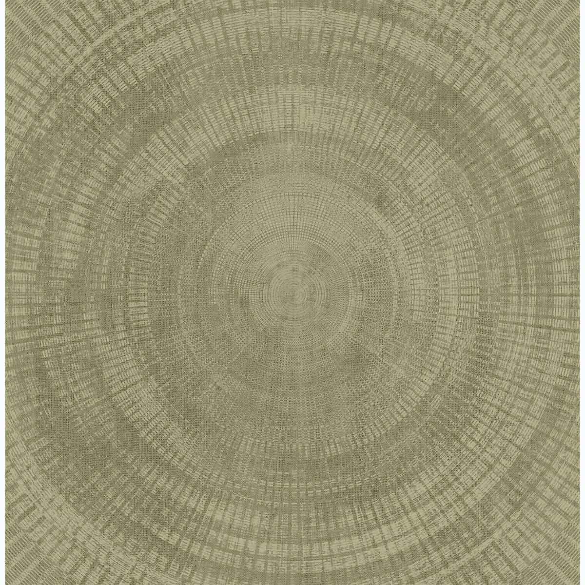 Lalit Olive Medallion Wallpaper - York Wallcoverings - 2949-61104