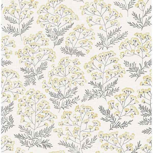 Yellow Wethersfield Peel and Stick Wallpaper - York Wallcoverings - NUS3546