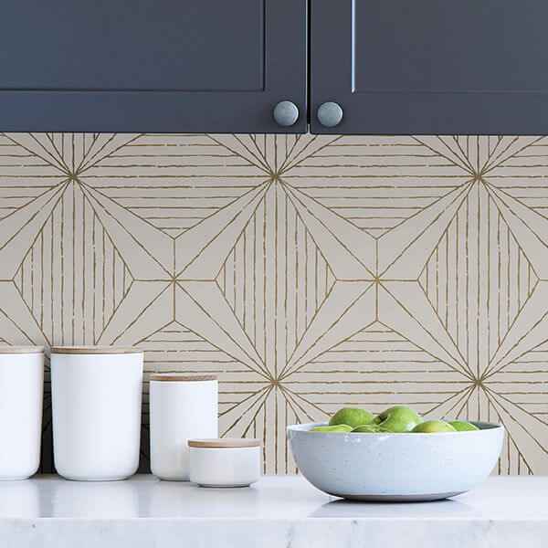 Gold Aurum Self Adhesive Wallpaper - York Wallcoverings - SLS3520 - York Wallcoverings Wallpaper