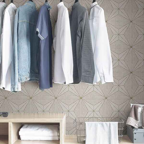 Gold Aurum Self Adhesive Wallpaper - York Wallcoverings - SLS3520 - York Wallcoverings Wallpaper