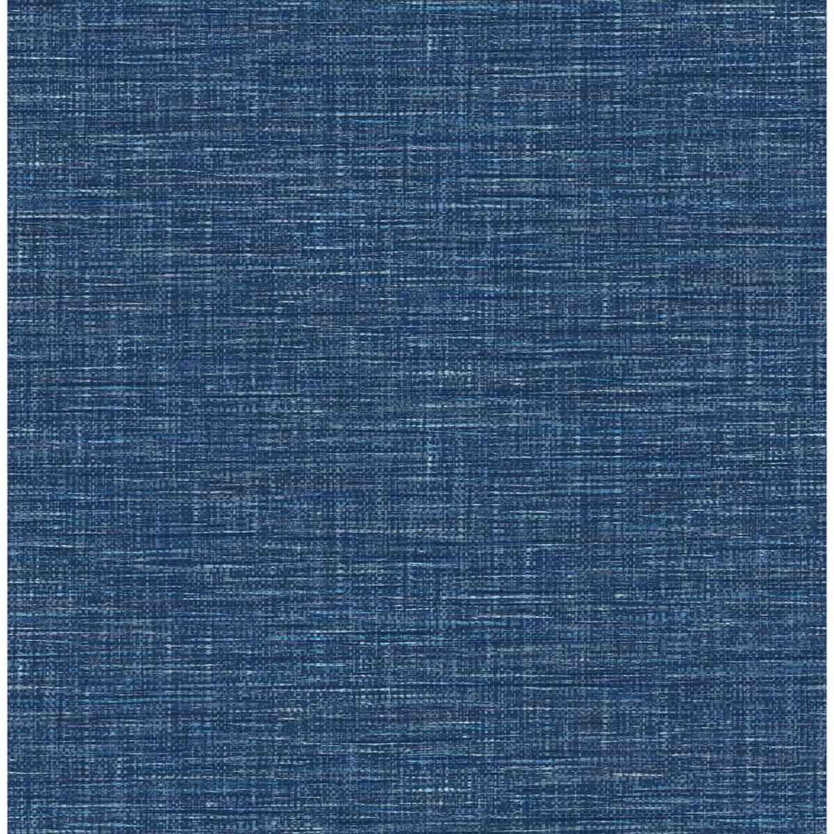 Exhale Dark Blue Faux Grasscloth Wallpaper - York Wallcoverings - 2903-24120 - York Wallcoverings Wallpaper