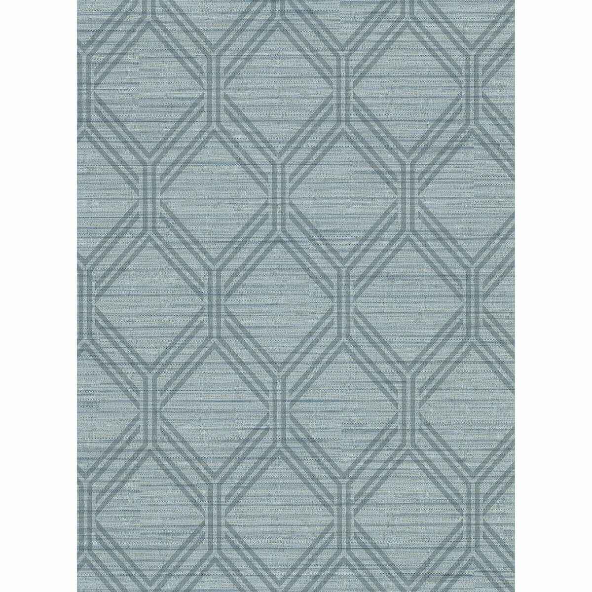 Vaughan Teal Geometric Wallpaper - York Wallcoverings - 2910-2726 - York Wallcoverings Wallpaper