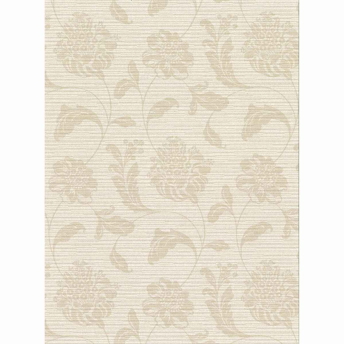 Holiday Beige Jacobean Wallpaper - York Wallcoverings - 2910-2753