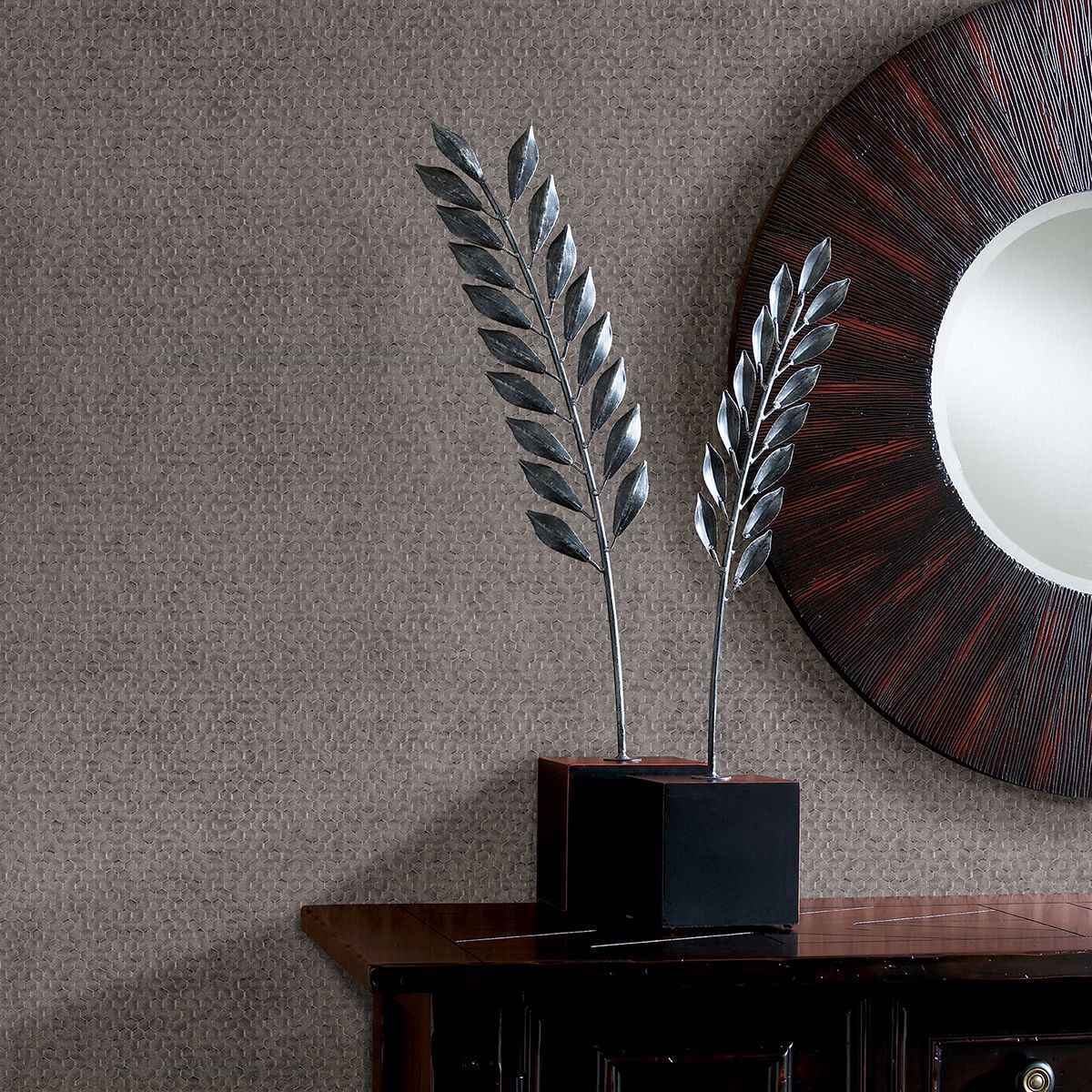 Carbon Pewter Honeycomb Geometric Wallpaper - York Wallcoverings - 2927-42488 - York Wallcoverings Wallpaper