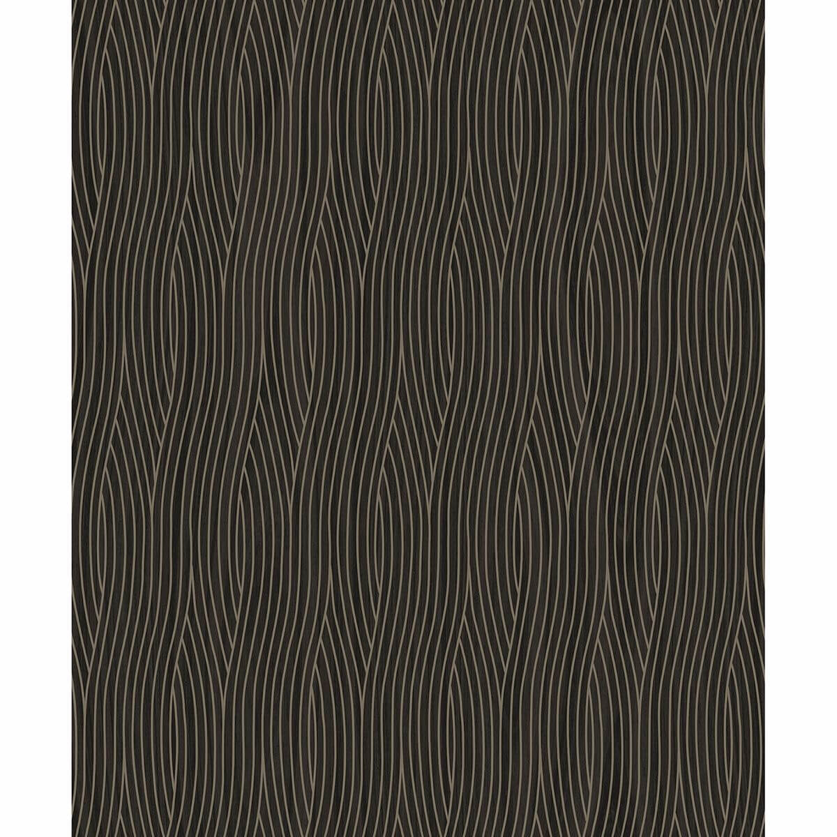 Grayson Brown Geometric Wallpaper - York Wallcoverings - SDM10506 - York Wallcoverings Wallpaper