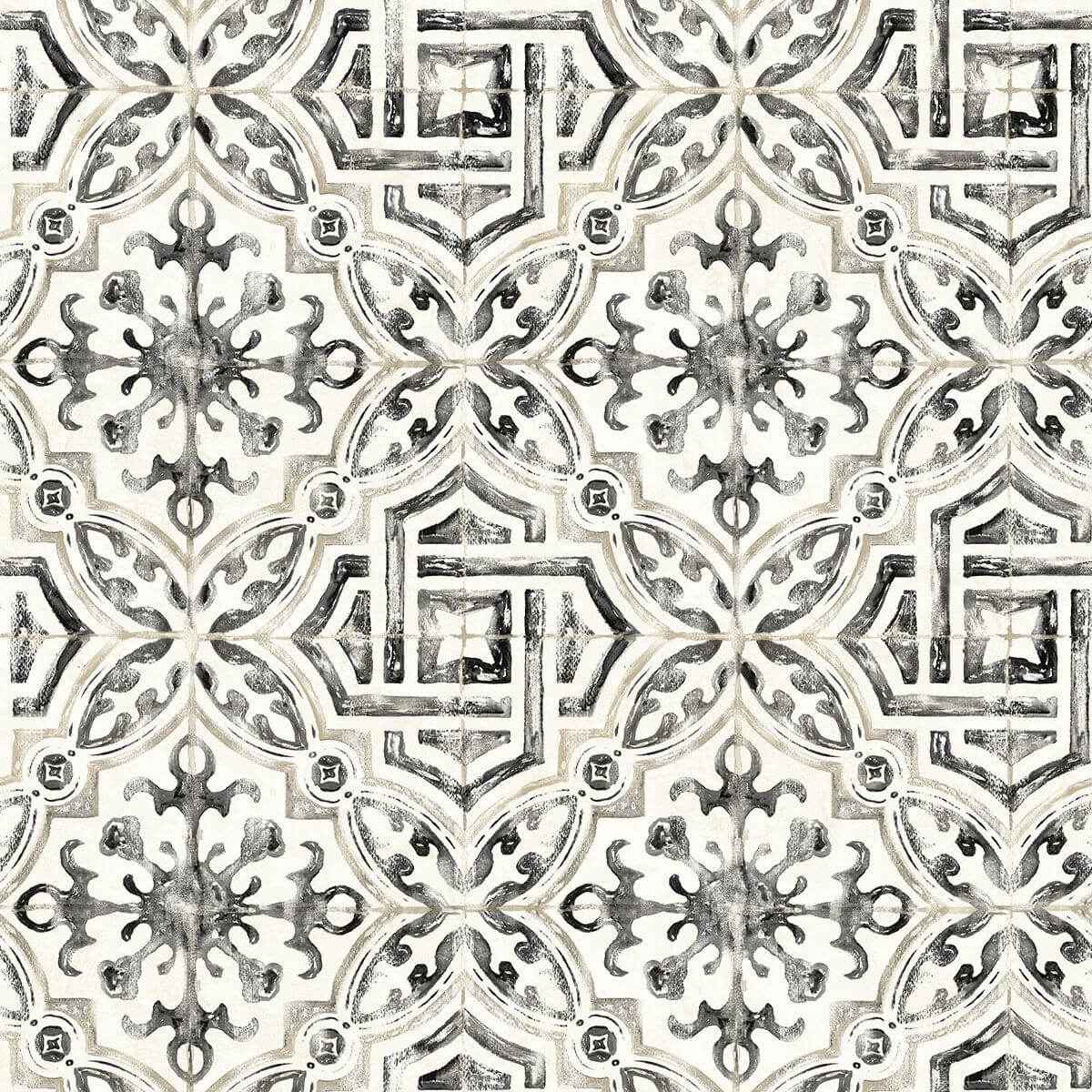 Sonoma Black Beach Tile Wallpaper - York Wallcoverings - 3120-12331 - York Wallcoverings Wallpaper