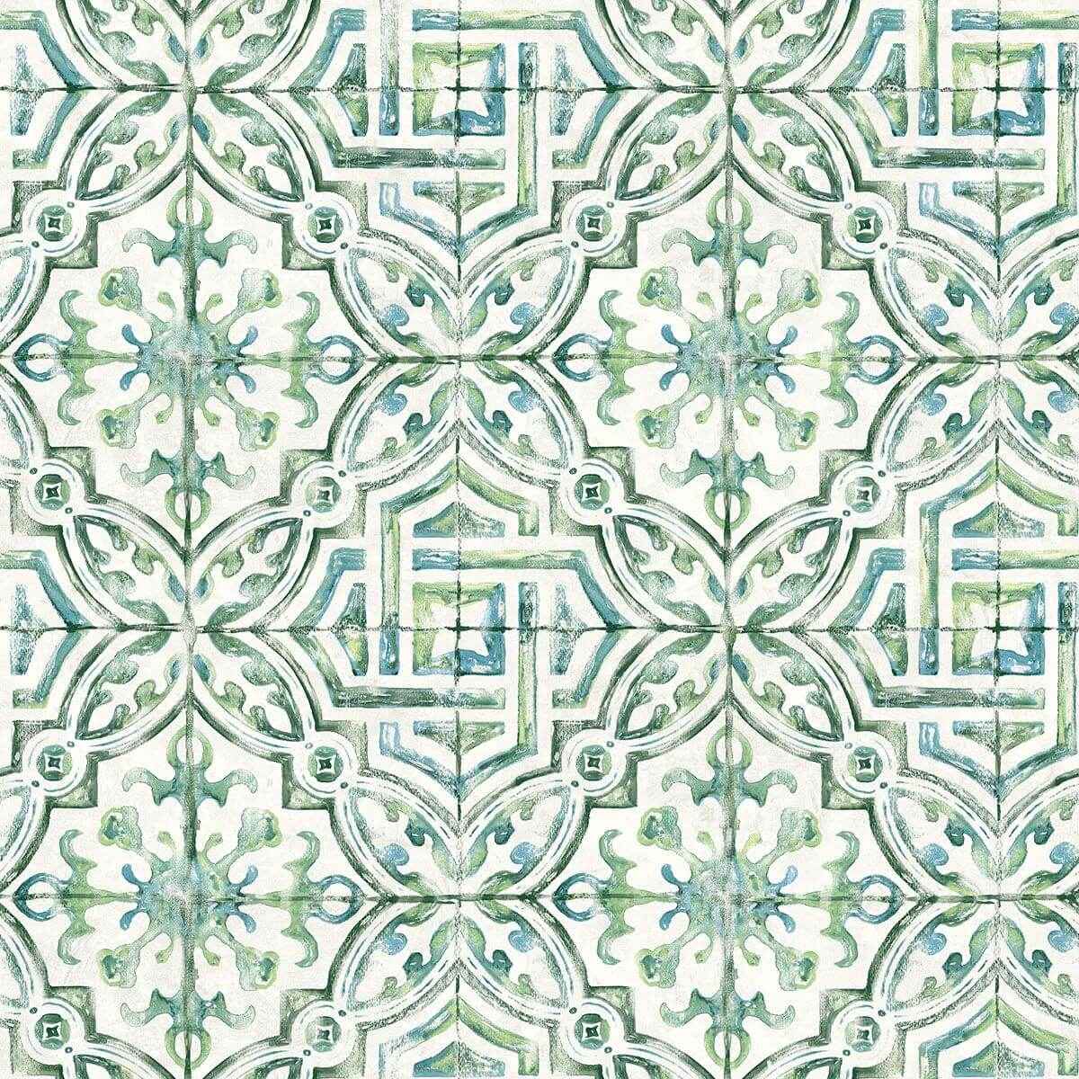 Sonoma Green Beach Tile Wallpaper - York Wallcoverings - 3120-12338 - York Wallcoverings Wallpaper