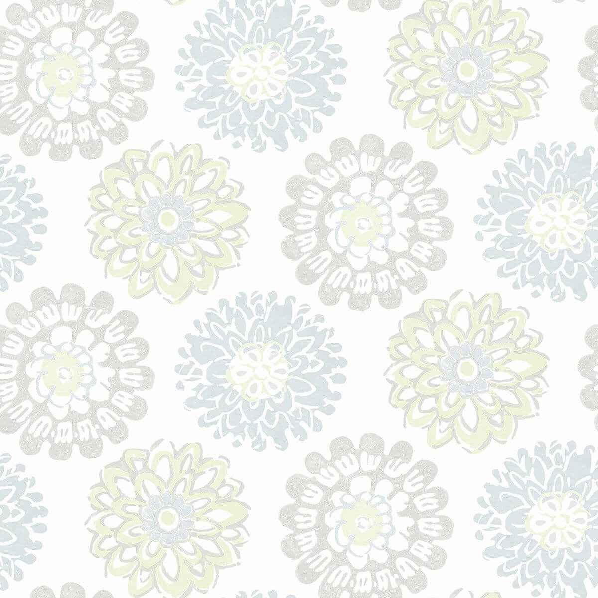 Sunkissed Light Green Green Floral Wallpaper - York Wallcoverings - 3120-13704