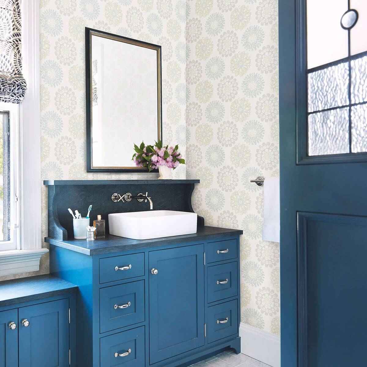 Sunkissed Light Green Green Floral Wallpaper - York Wallcoverings - 3120-13704 - York Wallcoverings Wallpaper