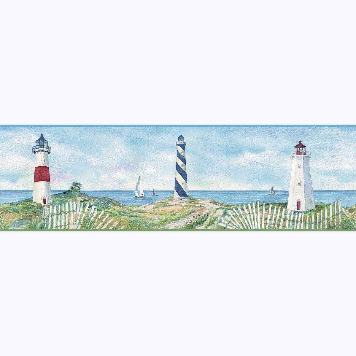 eugene-blue-lighthouse-wallpaper-york-wallcoverings-3120-46071b - York Wallcoverings Wallpaper