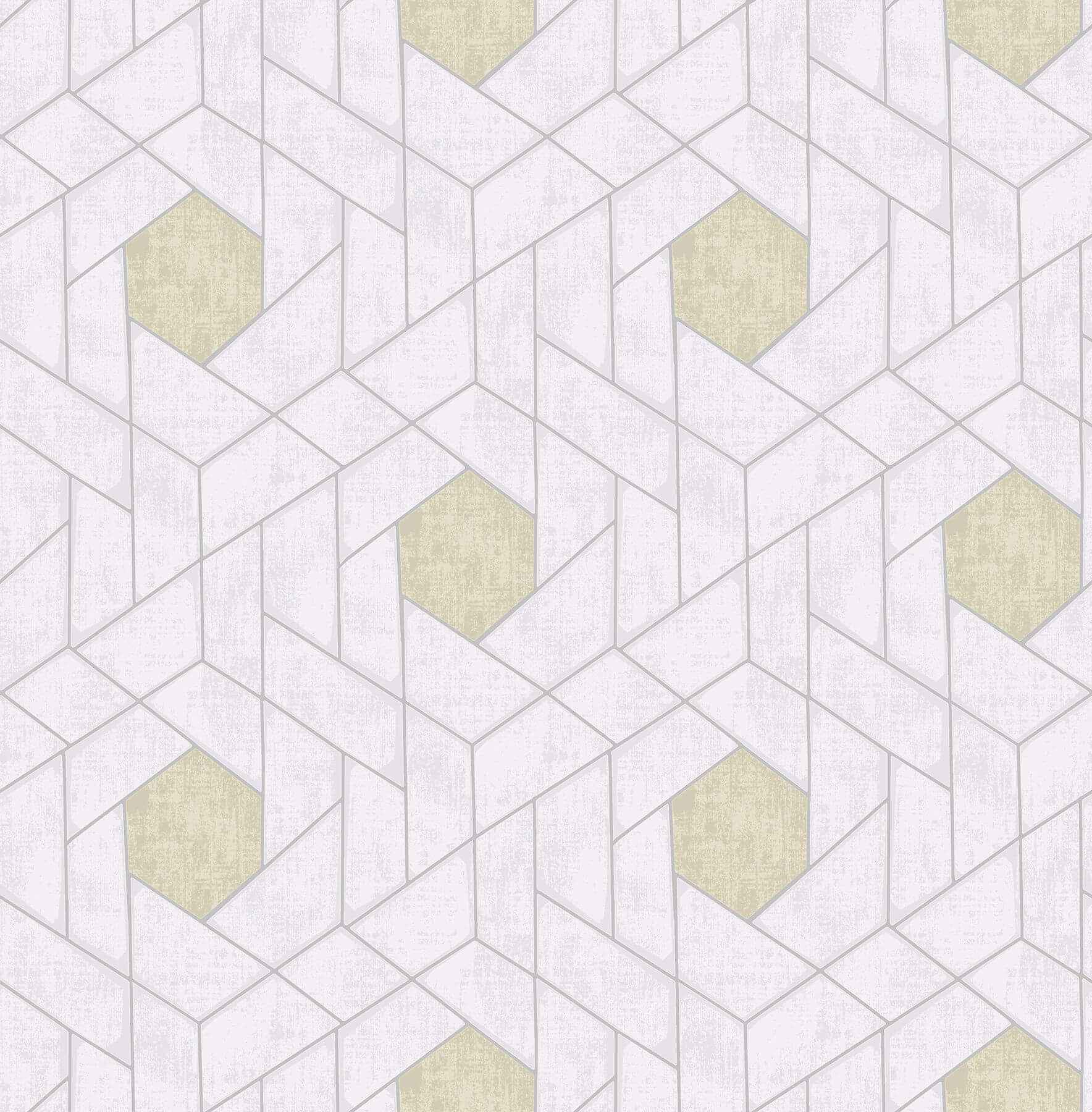 Granada Silver Geometric Wallpaper - York Wallcoverings - 2964-25901 - York Wallcoverings Wallpaper