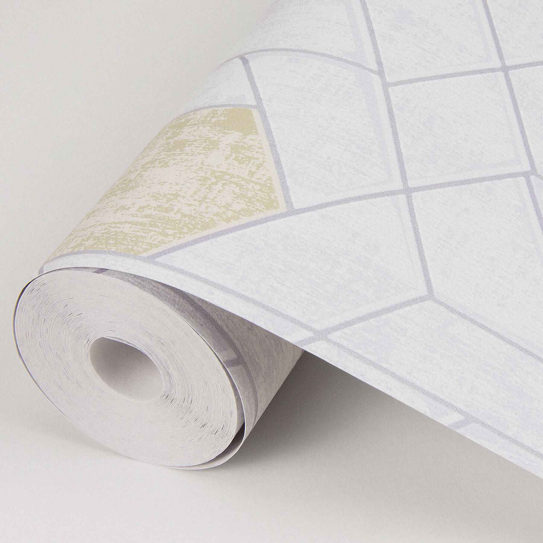 Granada Silver Geometric Wallpaper - York Wallcoverings - 2964-25901 - York Wallcoverings Wallpaper